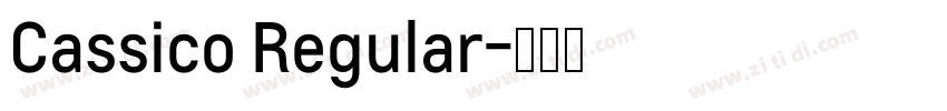 Cassico Regular字体转换